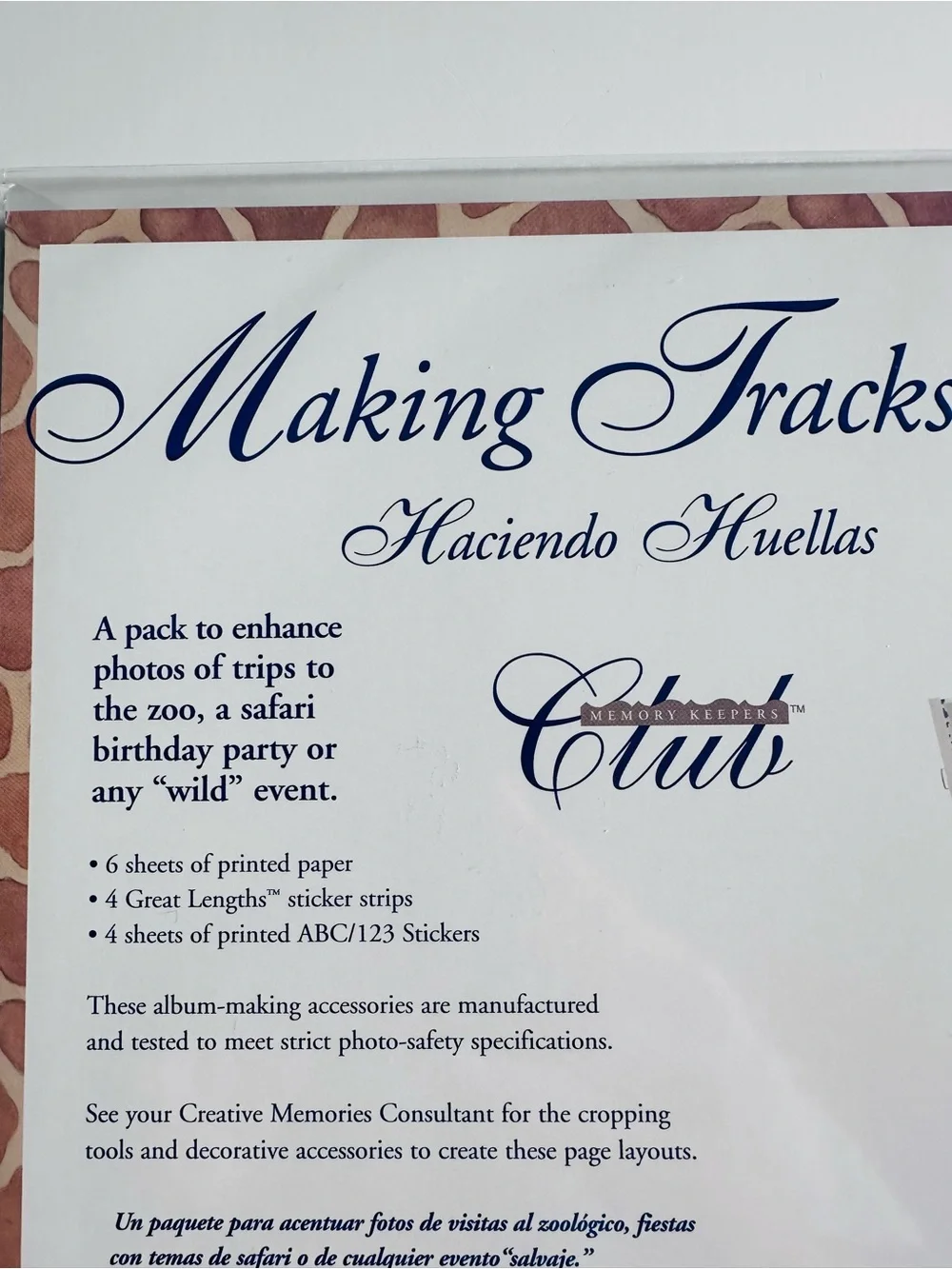 Creative Memories Making Tracks Scrapbook Kit